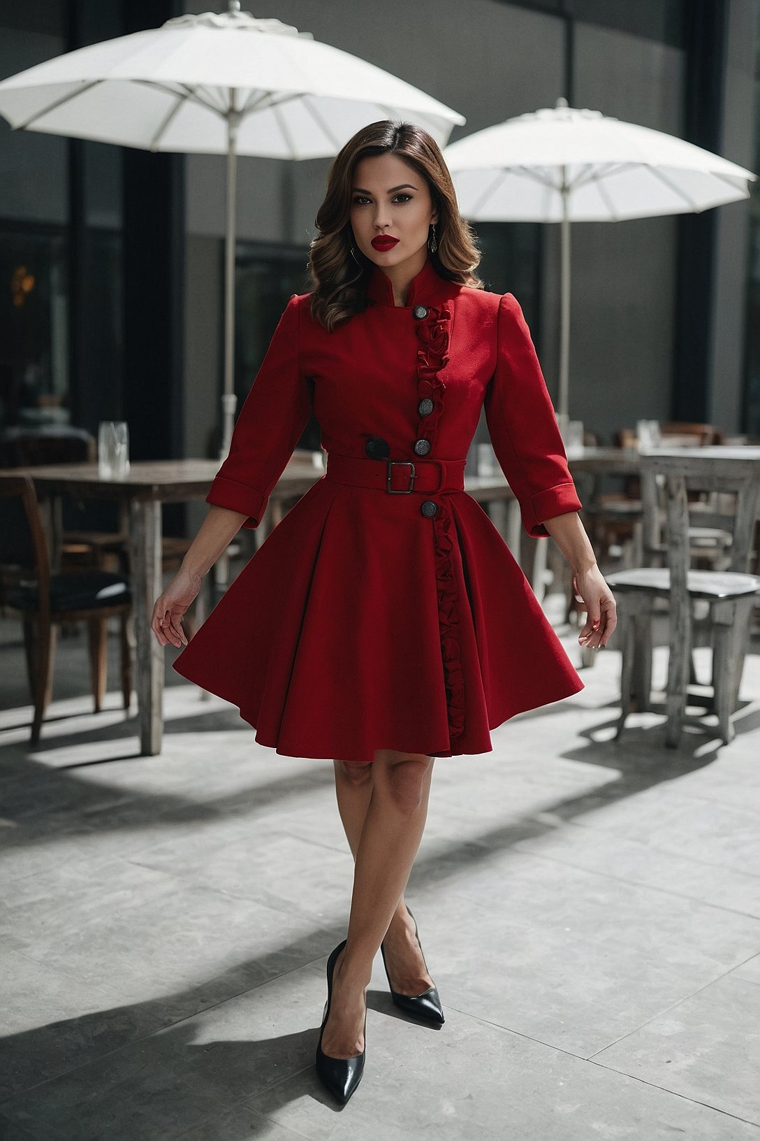 Bold Red Statement Dress