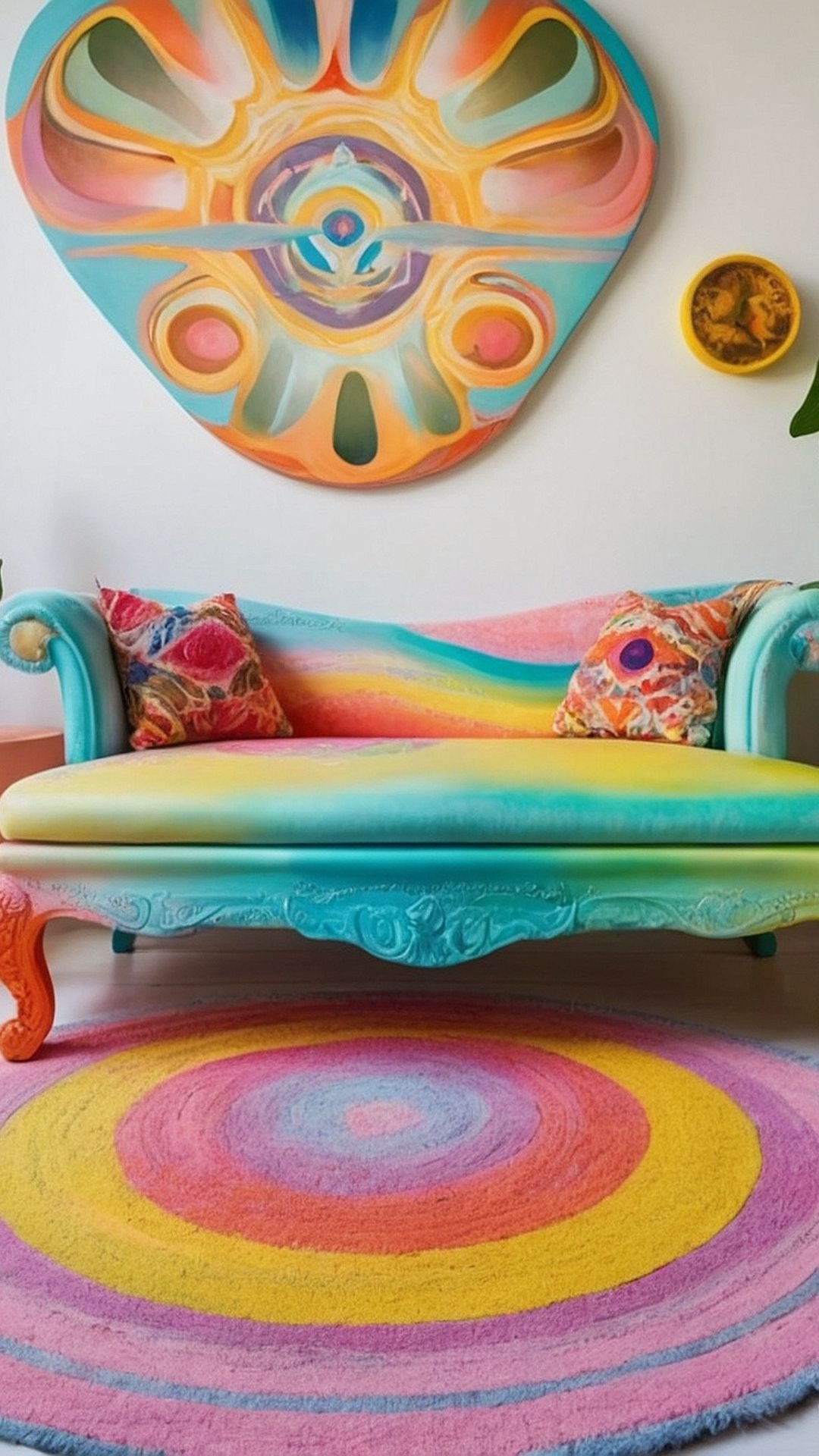 Rainbow Ripple Sofa