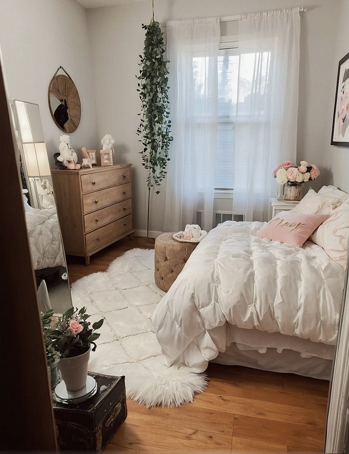 Minimalist Pastel: Tranquil & Tailored Bedroom Space
