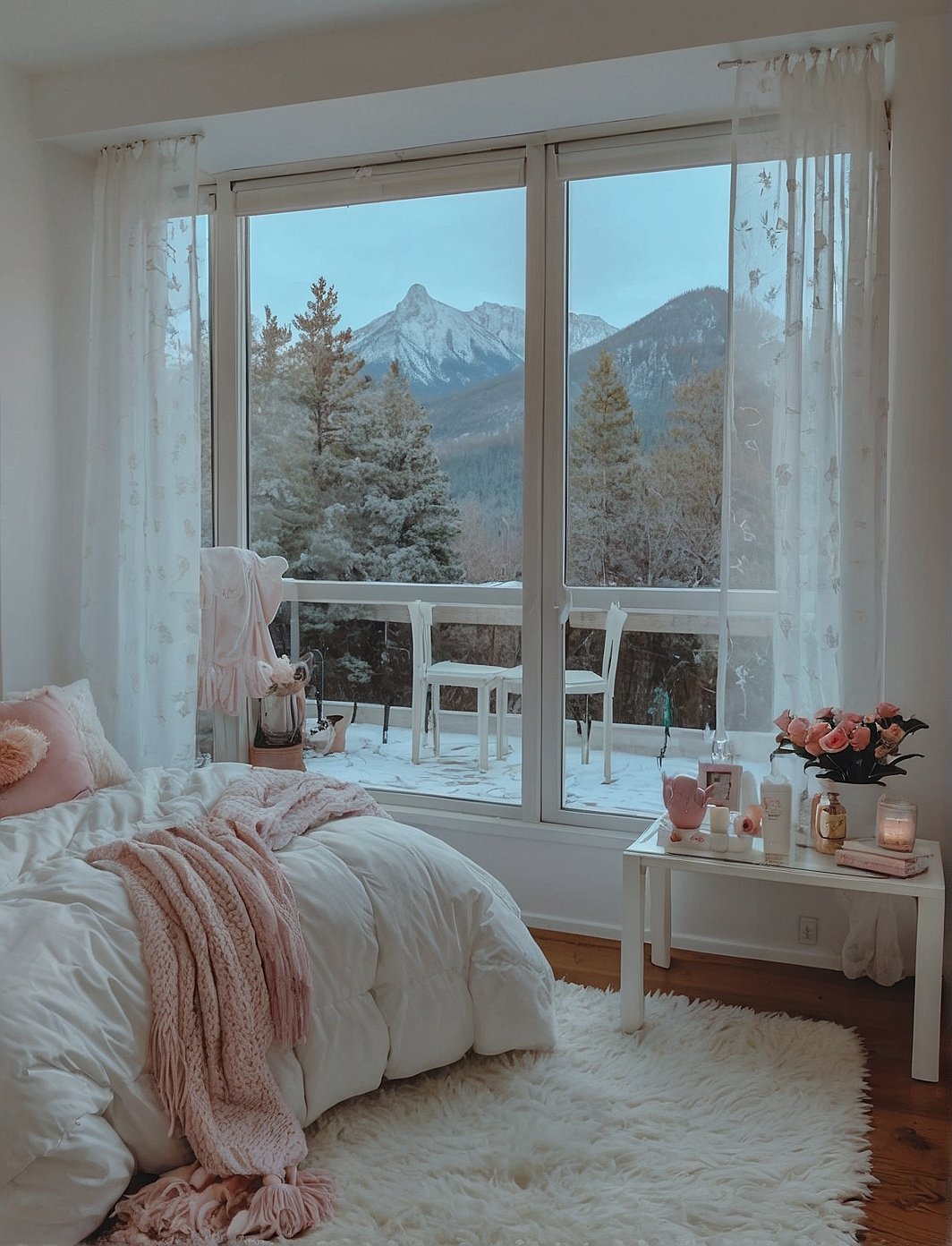 Mountain View Bliss: Cozy & Charming Bedroom