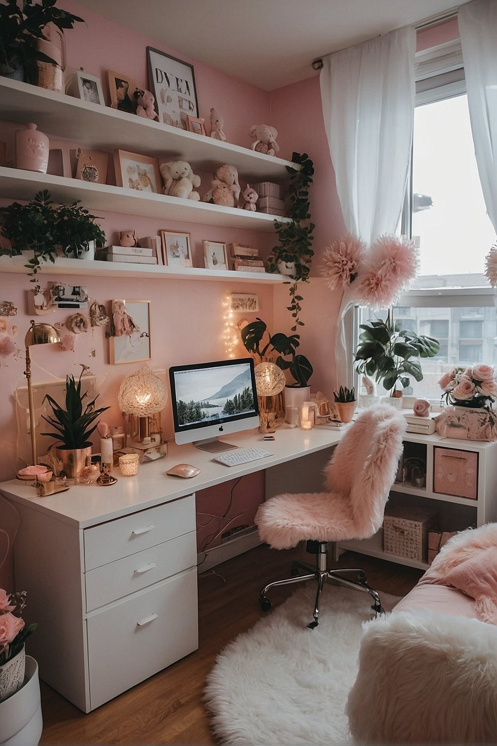 Pretty in Pink: Dreamy Desktop Elegance