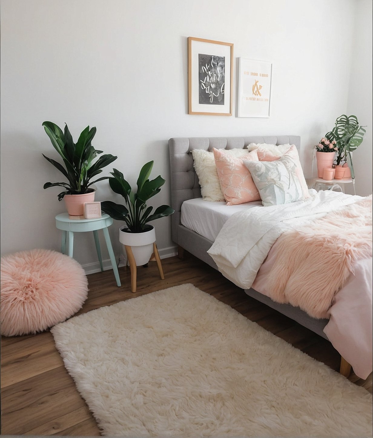 Minimalist Peach: Subtle Chic Bedroom