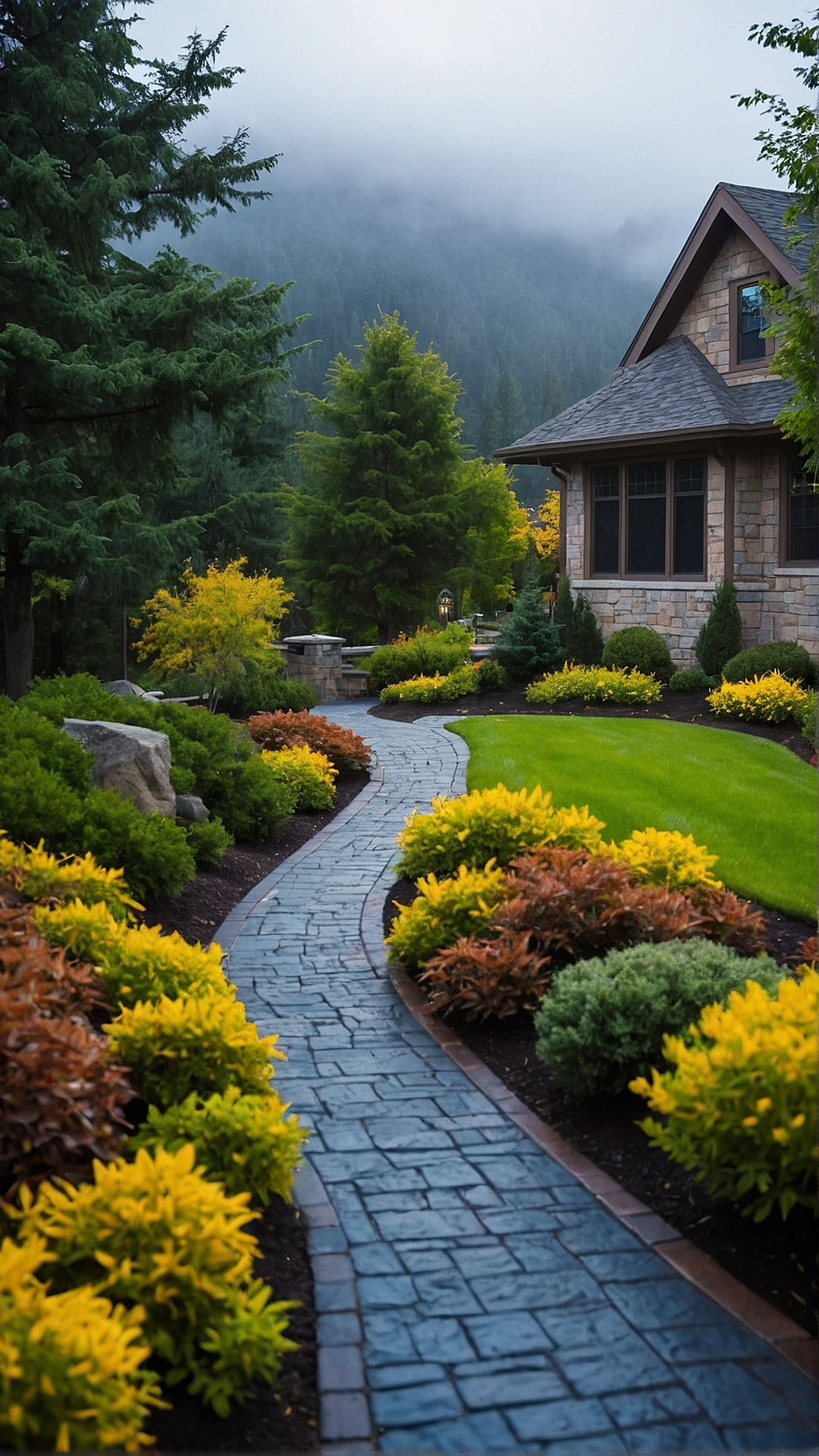 Beautiful Blend: Natural Stone Driveways with Floral Love