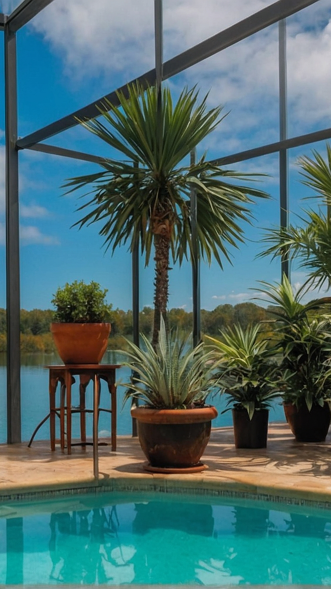 Tropical Oasis Poolside Plants