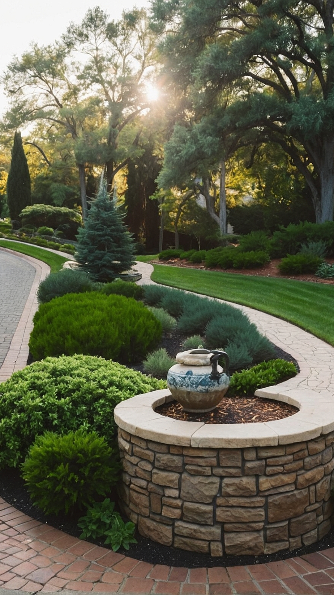 Classic Brick Driveway Landscaping: A Timeless Appeal
