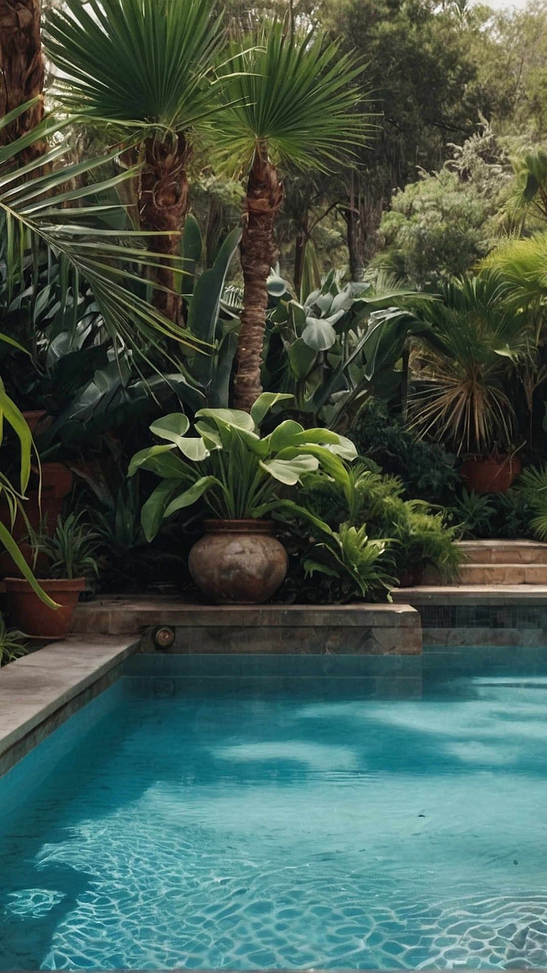 Ideal Palm Trees Surrounding Pools