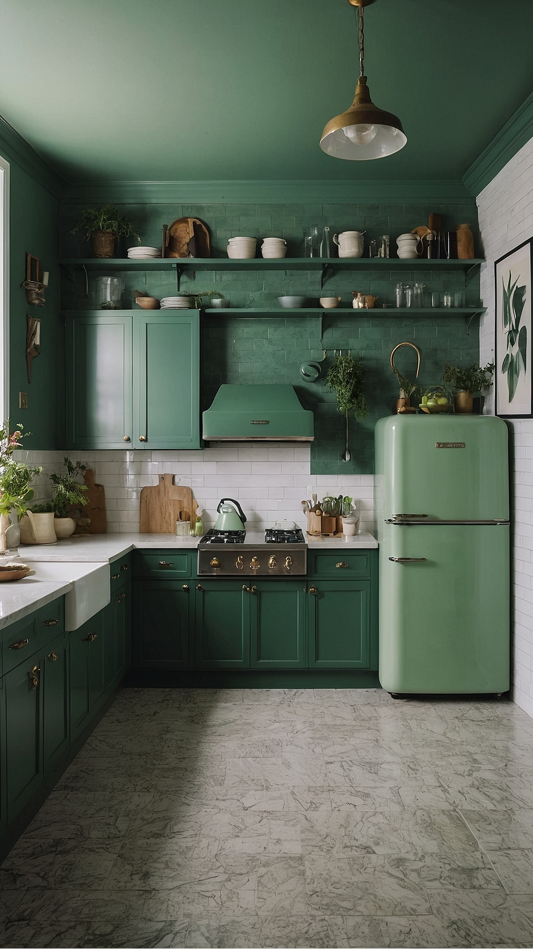 Relaxation in Style: Green Kitchen Inspirations