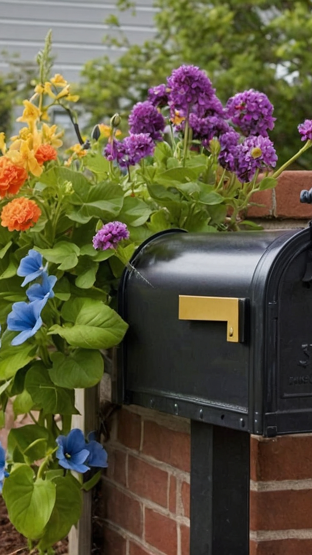 Mailbox Blooms: Charming Flower Bed Creations