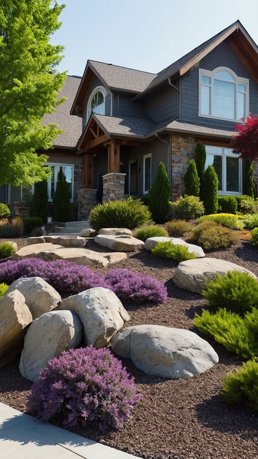 Zen Rock Gardens: Tranquil Designs with Large Stones