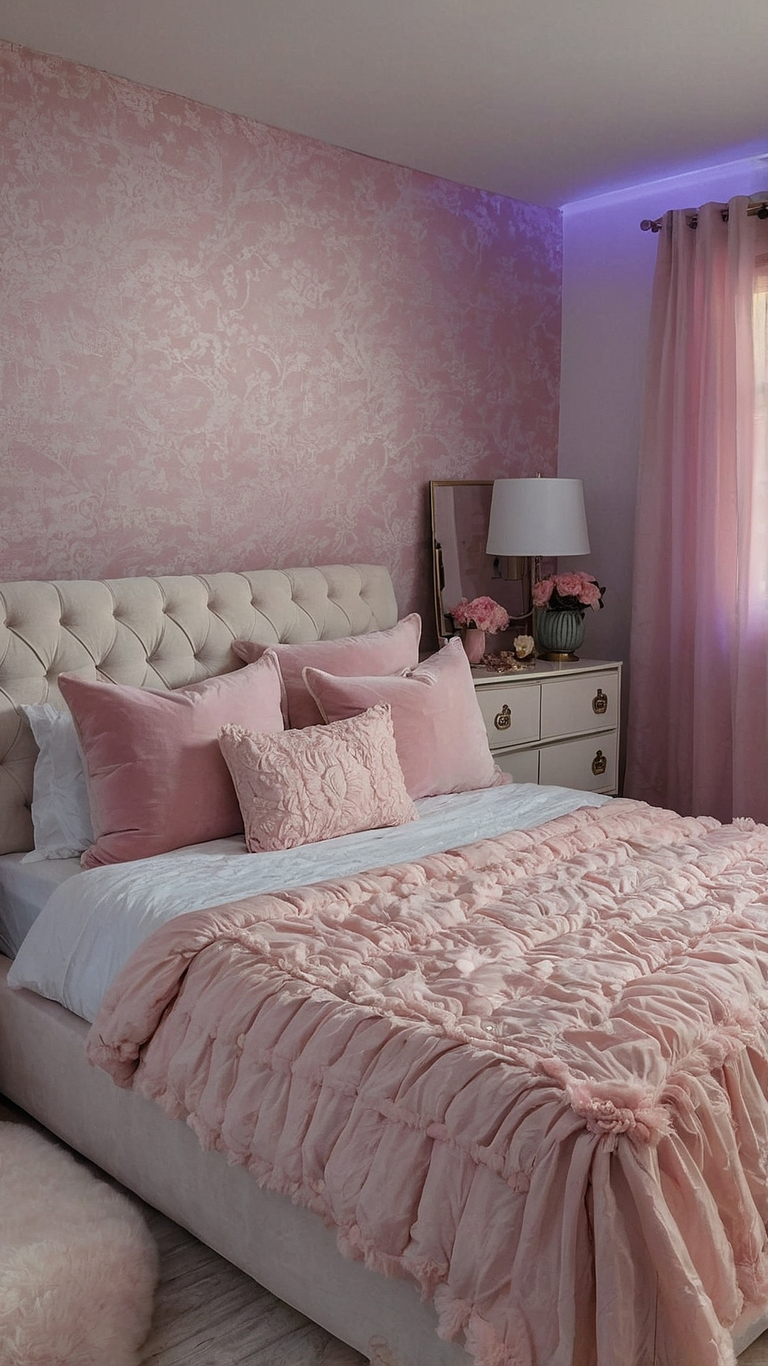 Blush Beauty: Pink Bedroom Makeover