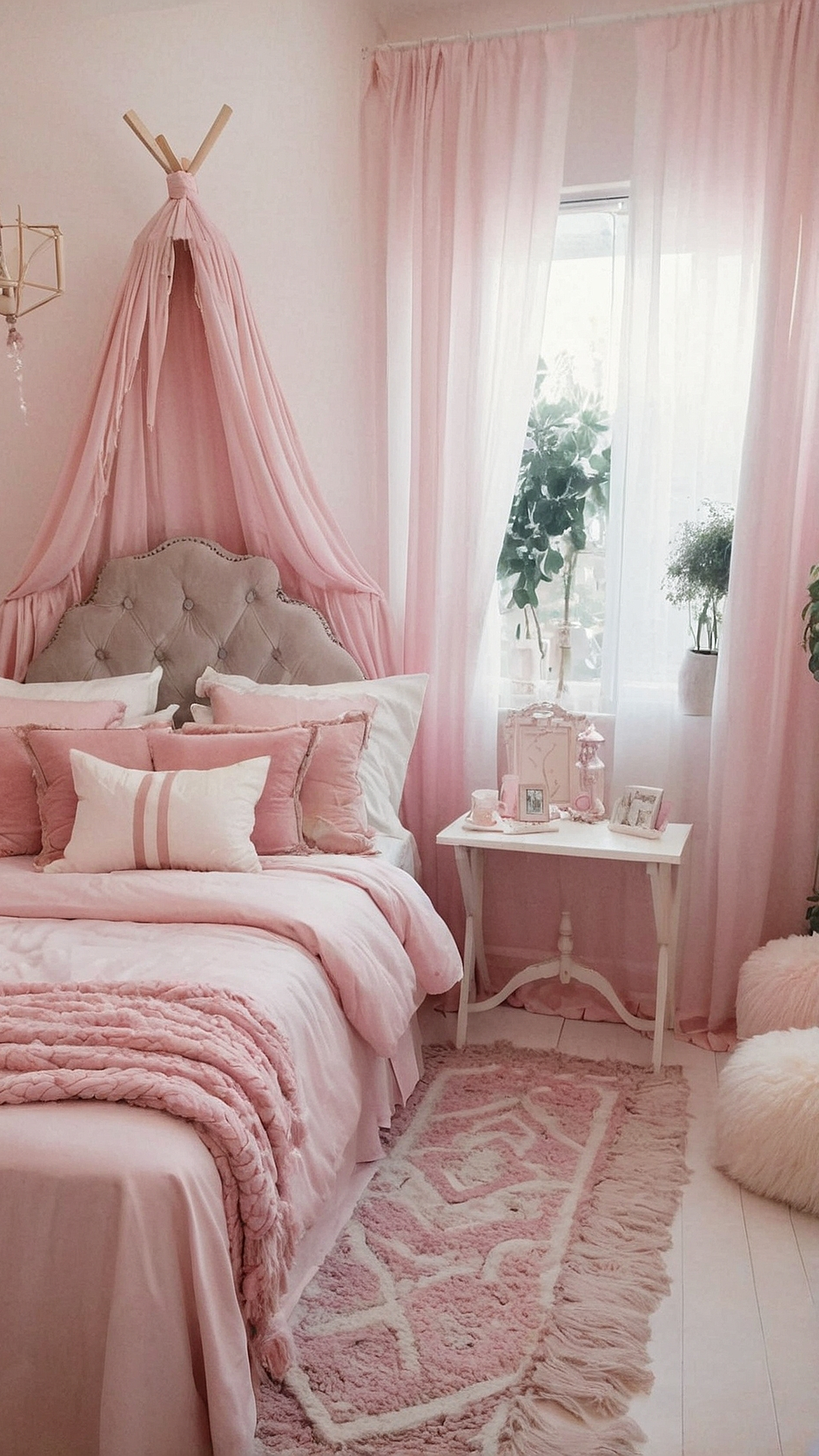 Rose-Infused Retreat: Pink Bedroom Renovation