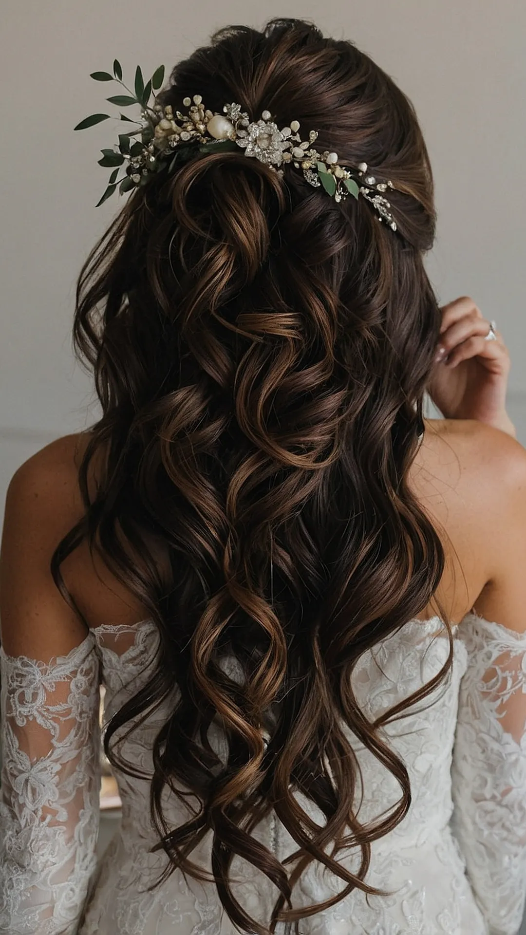 Elegant Elegance: Half Up Half Down Bridal Hairstyles