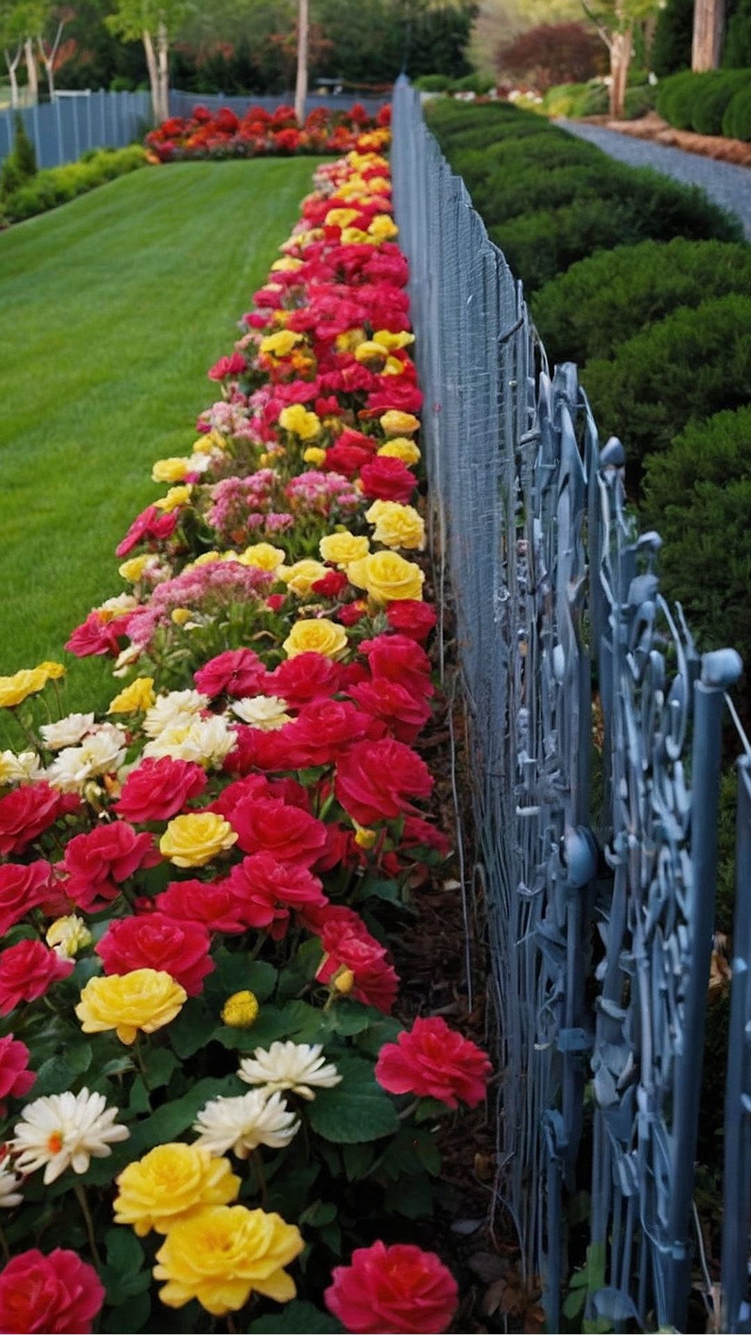 Dividing Delights: Whimsical Fence Line Landscaping Features