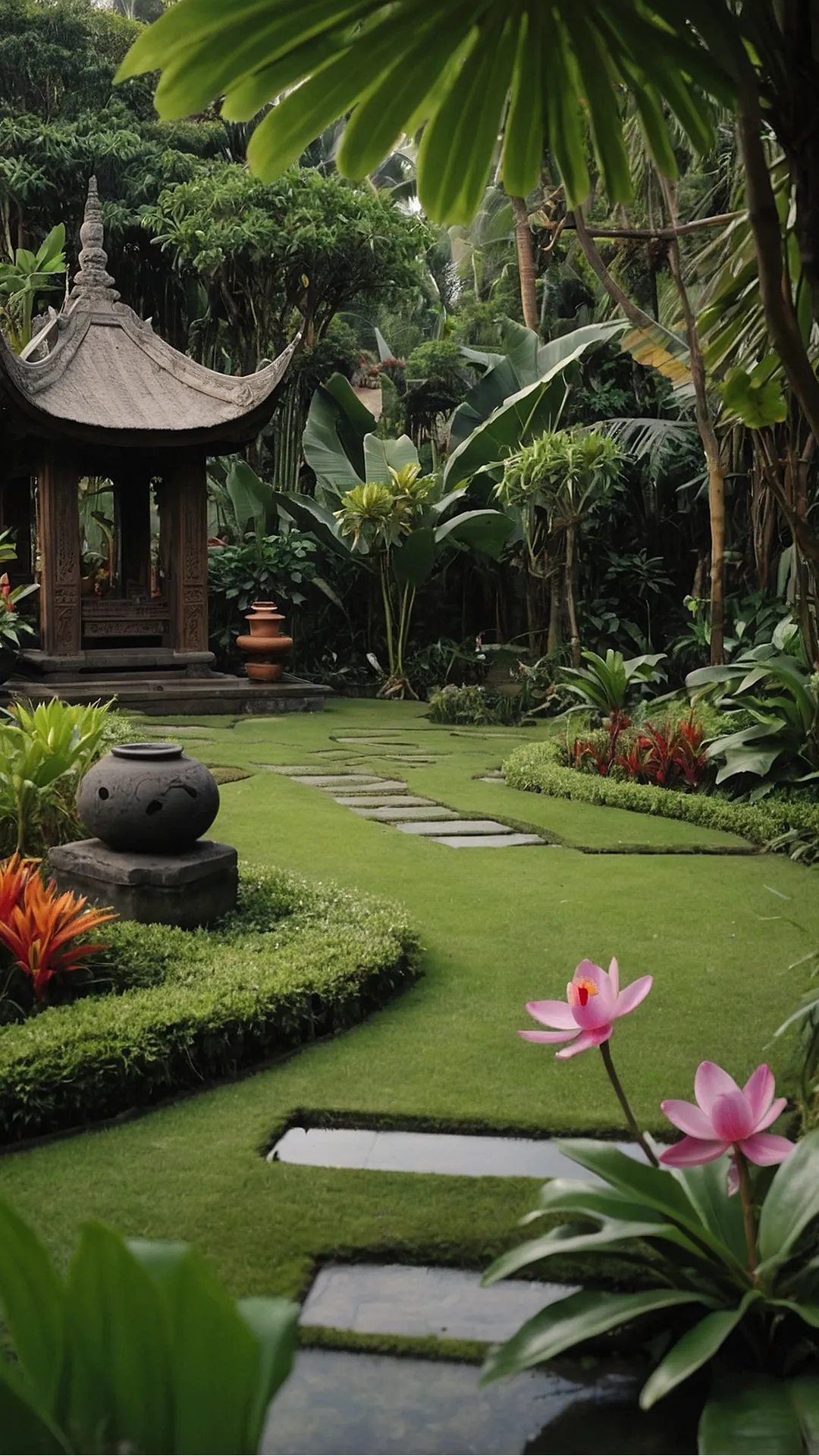 Tropical Tranquility: Balinese Garden Harmony