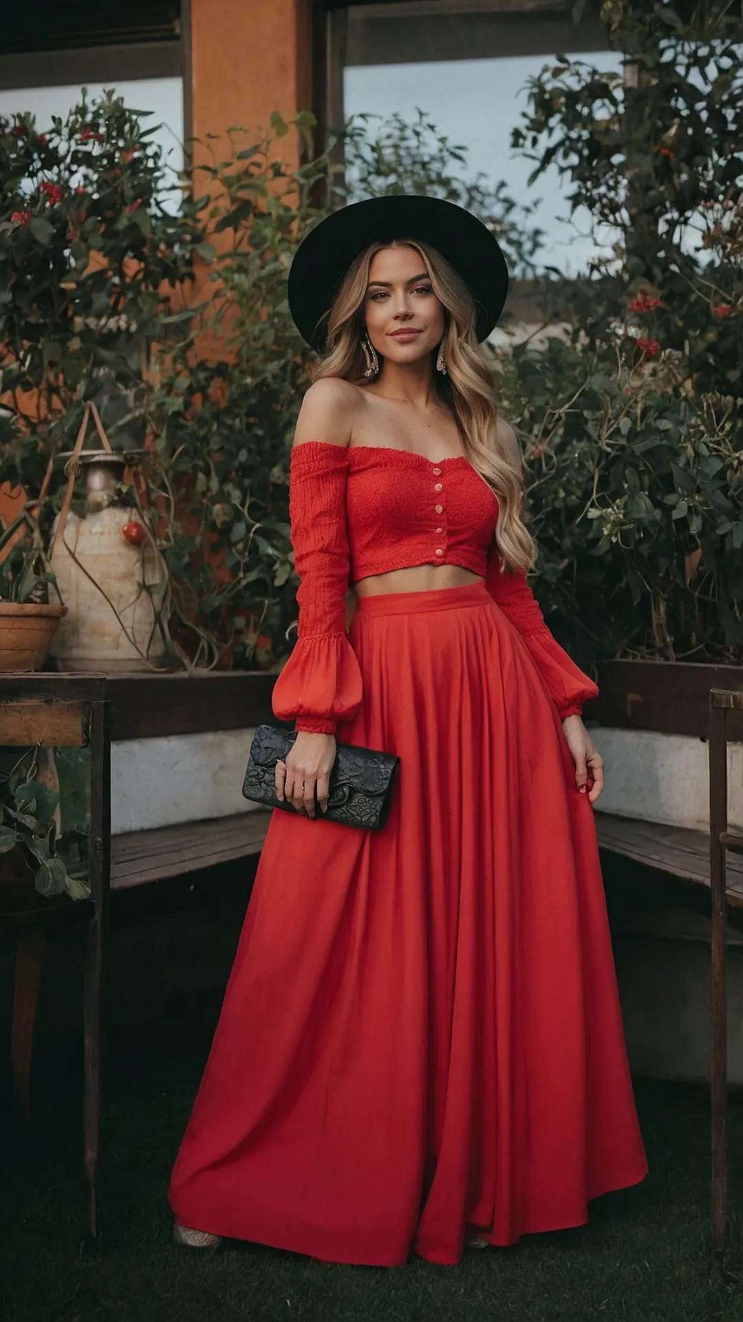 Rose Red Reverie: Dreamy Women's Outfits in Red