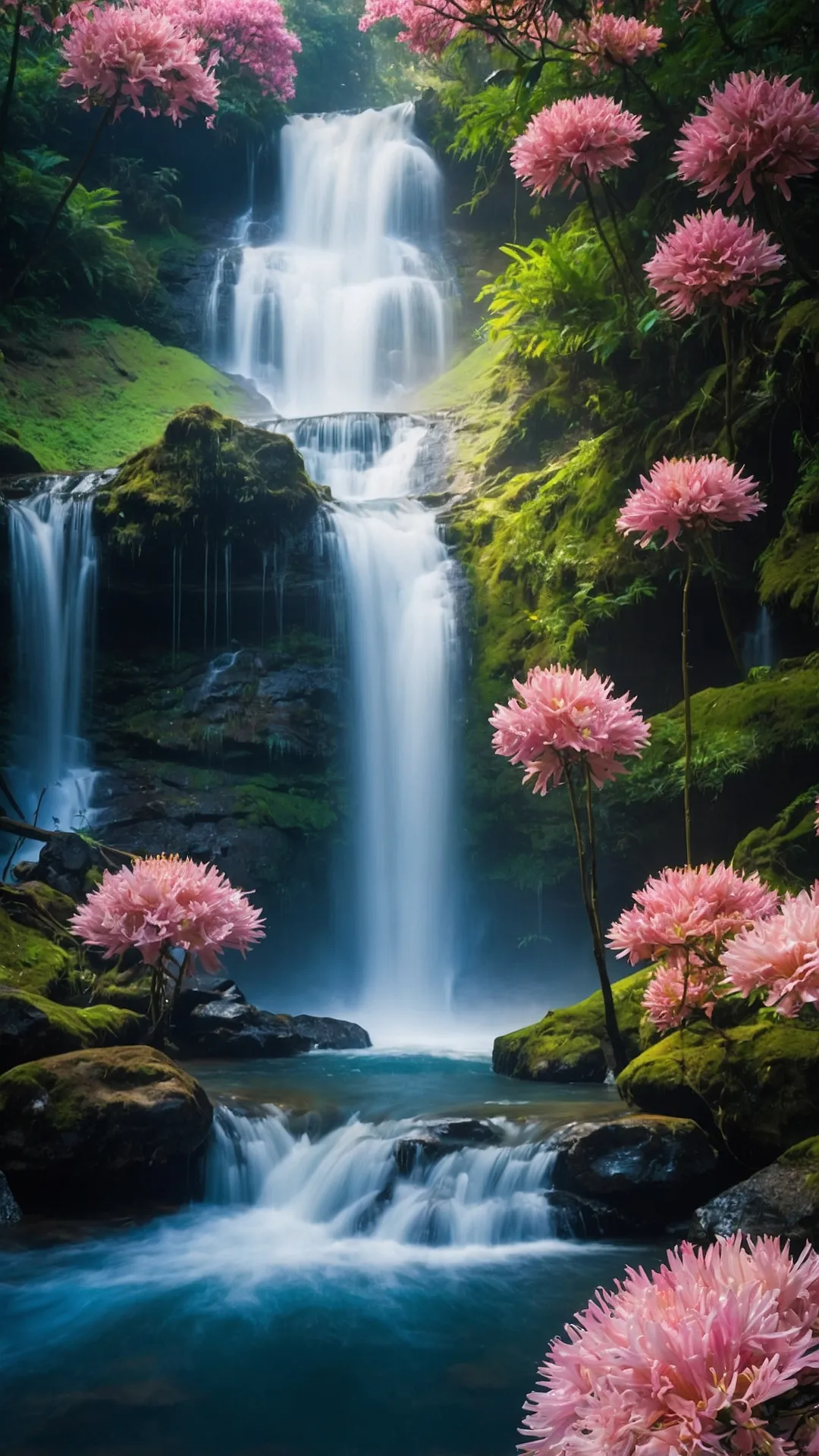 Enchantment Falls: Transform Your Home with Waterfall Wallpapers