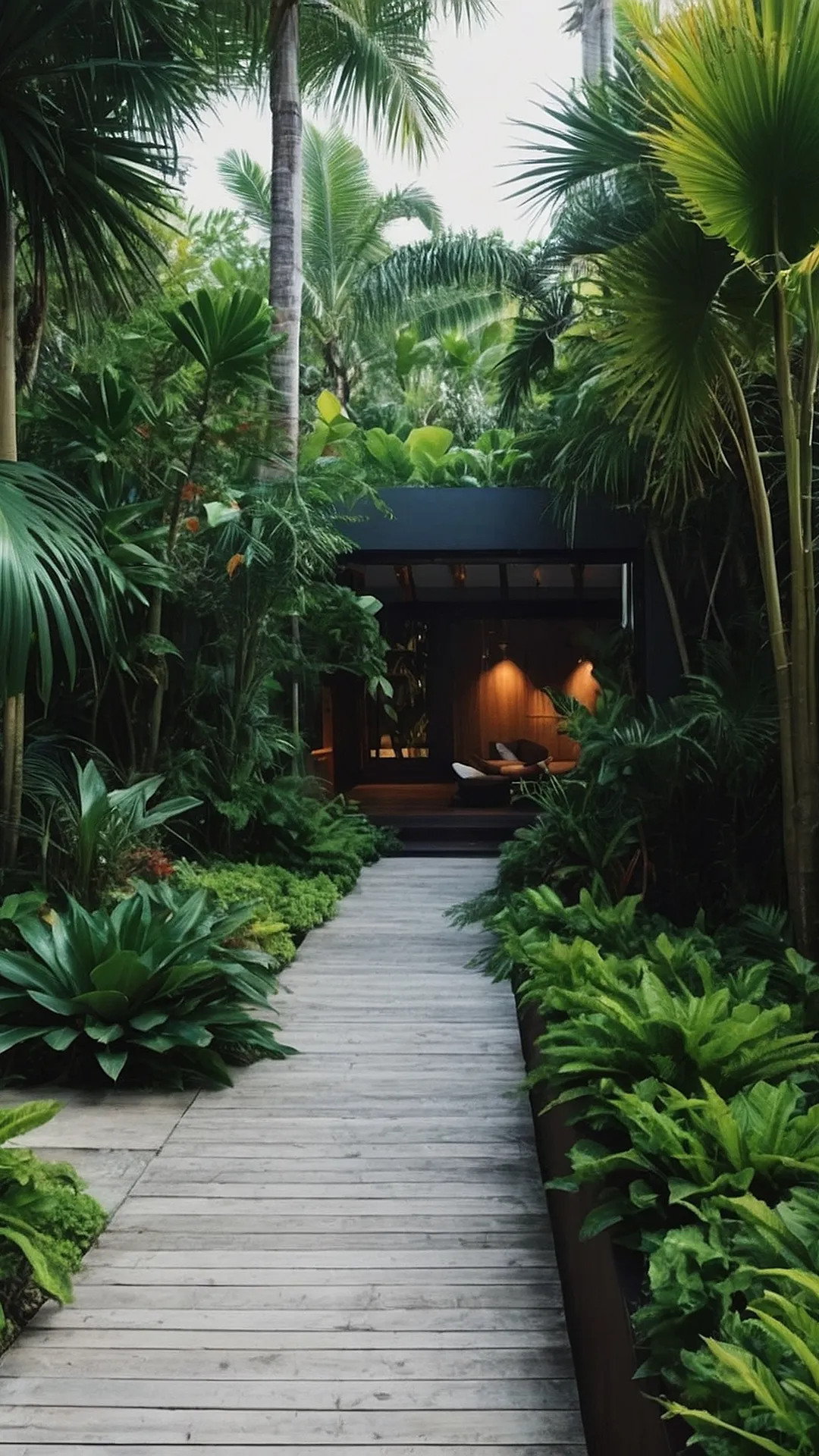 Tropical Front Garden Retreat