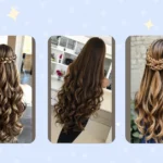 Stunning Half-Up Elegant Updo Prom Hairstyles for Long Brunette Hair