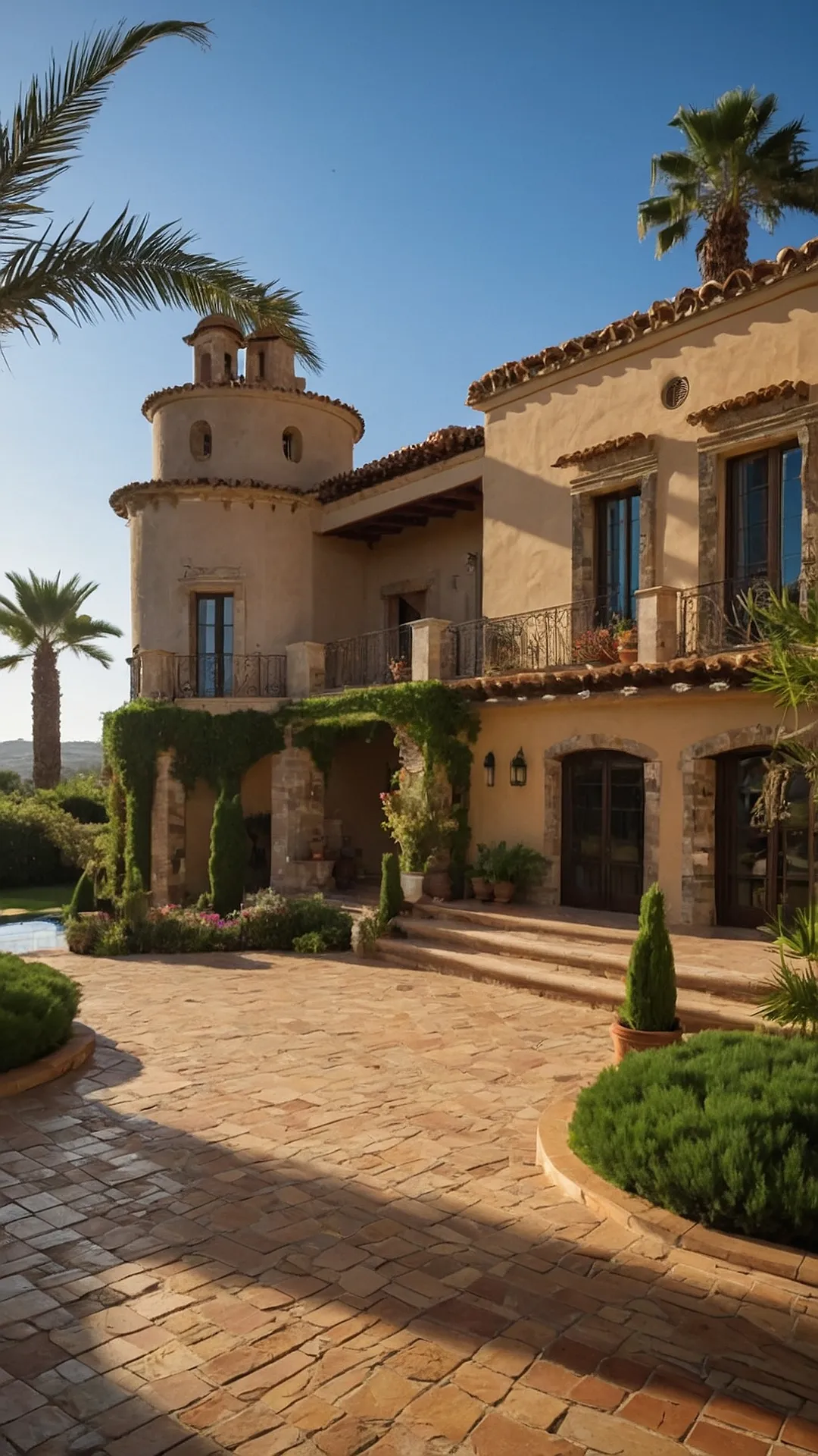 Golden Sunsets Over Spanish Villas