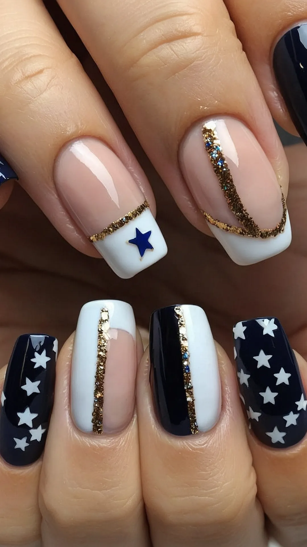 Stars and Stripes Nails: Festive 4th of July Looks