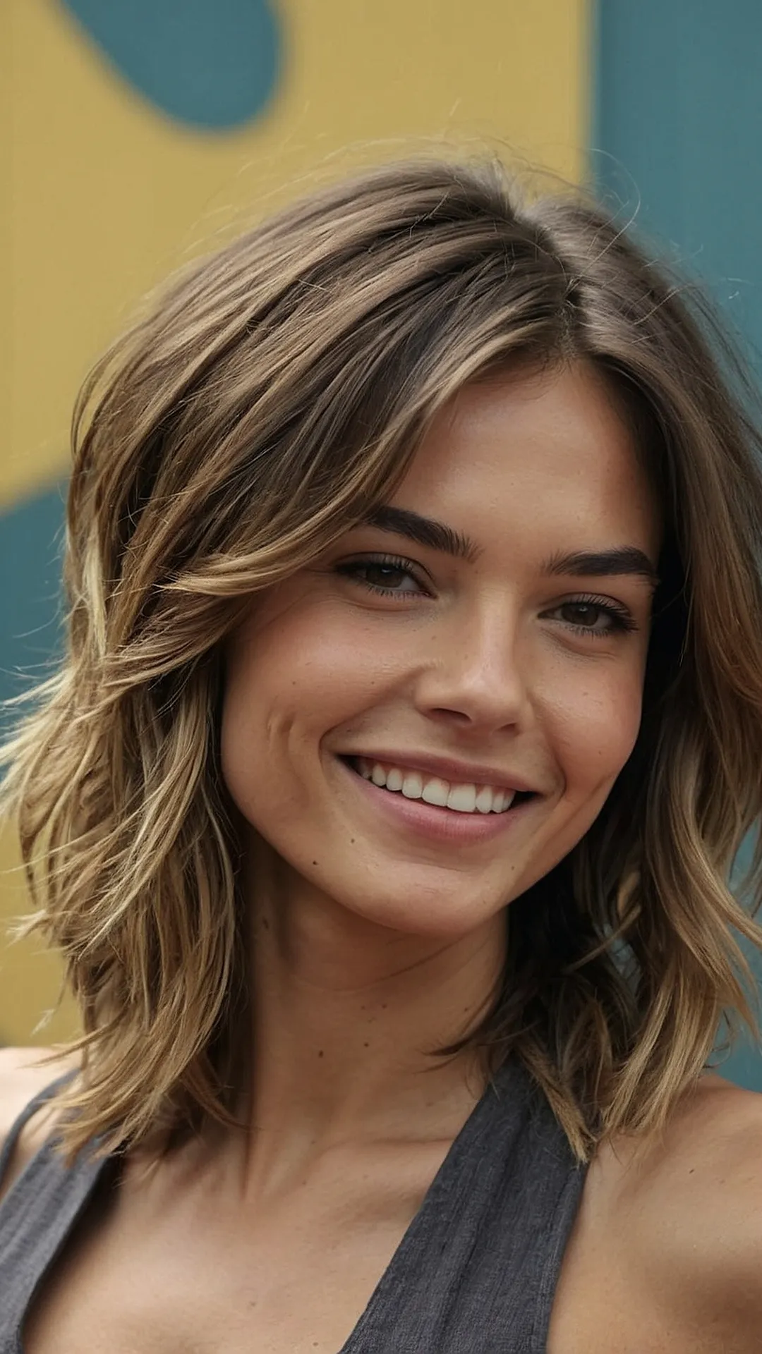 Soft and Textured: Layered Shoulder Length Hair Trends