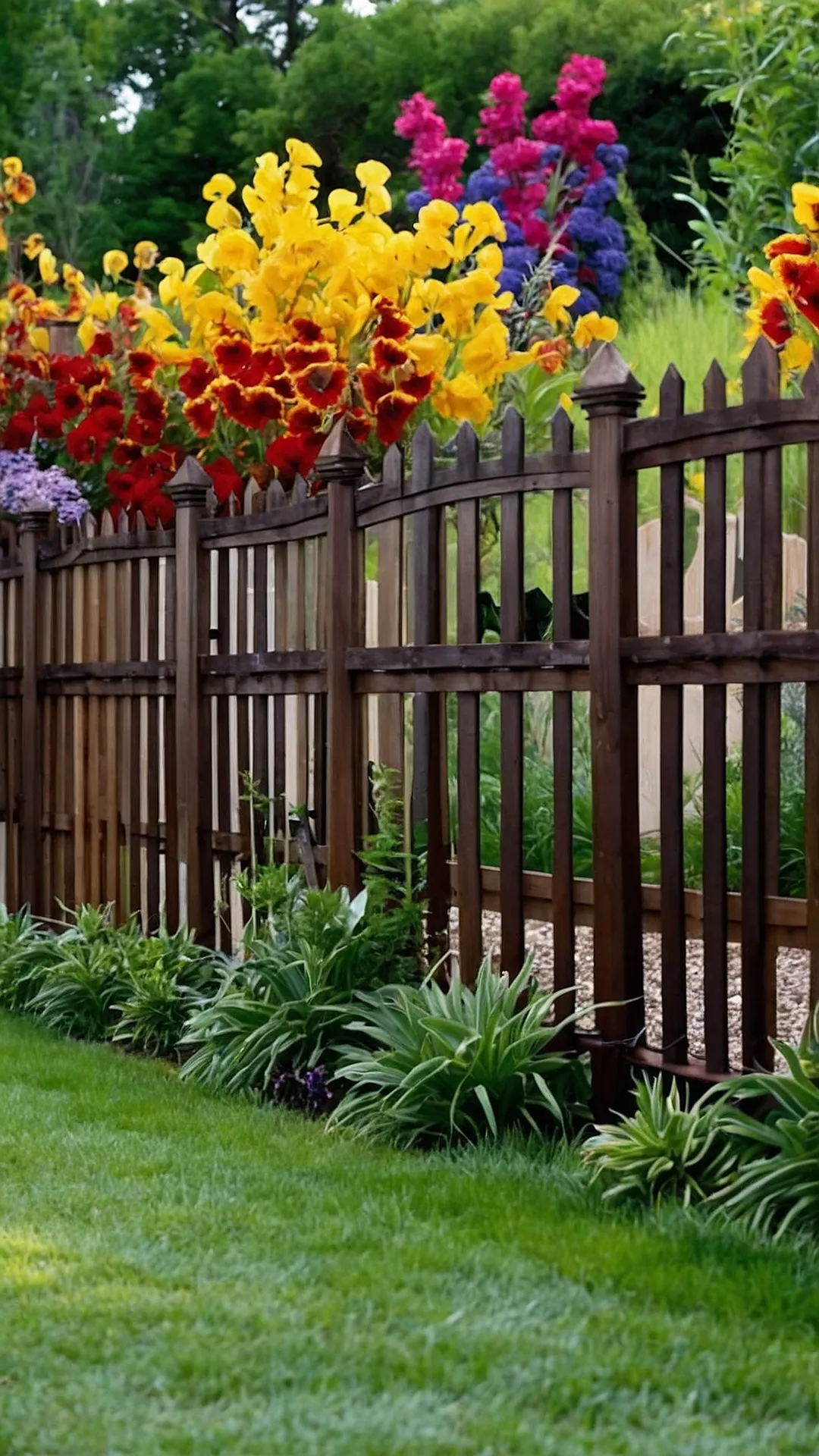 Edging Elegance: Modern Fence Line Garden Plans