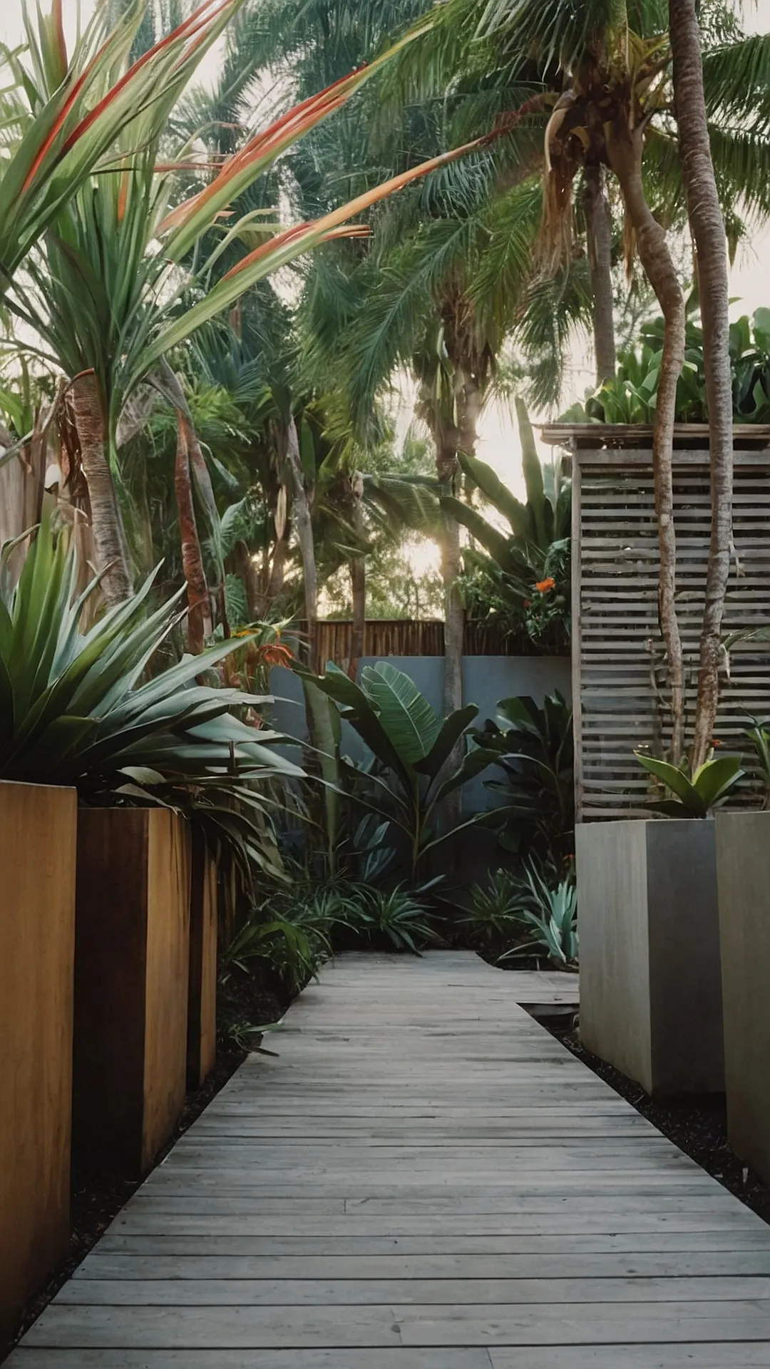 Backyard Landscaping Inspiration with a Tropical Flair