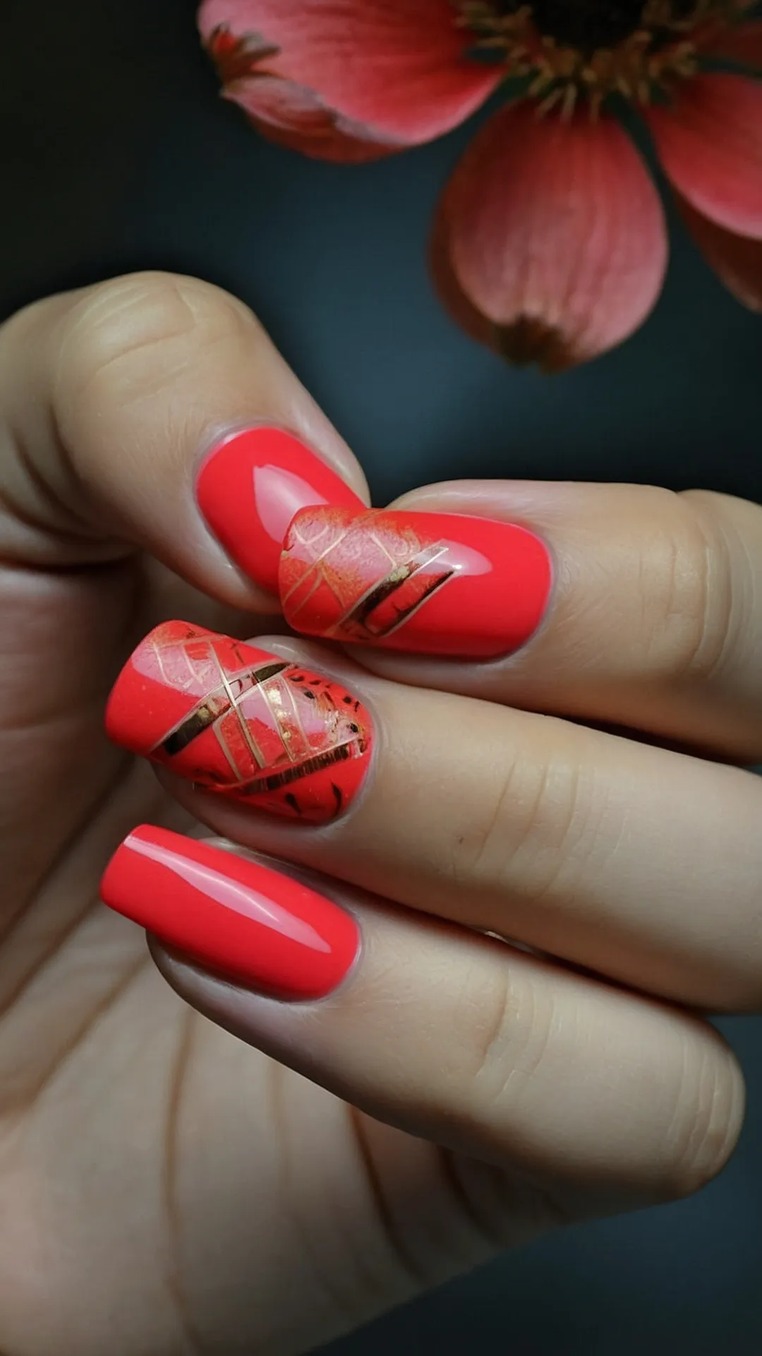 Sunset-Inspired Nail Art