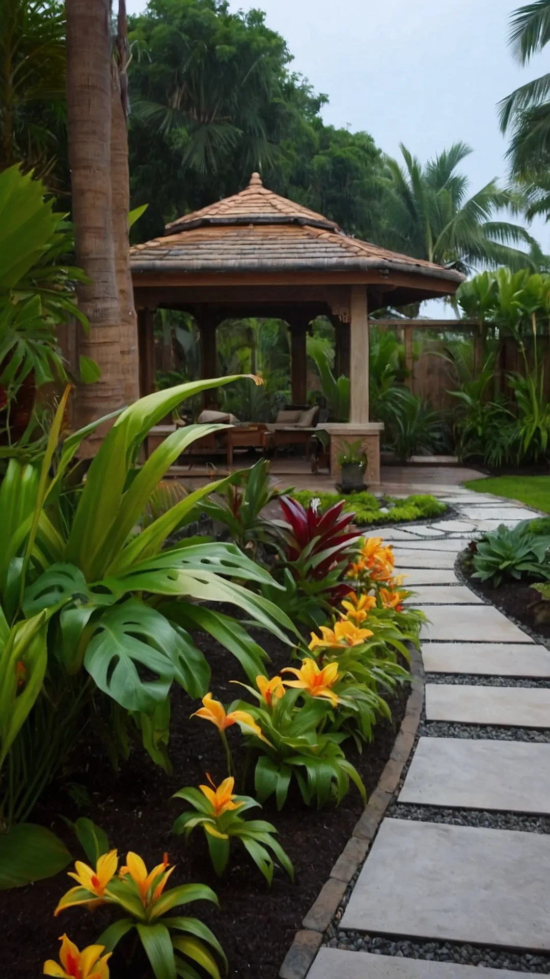 Lush Tropics: Backyard Landscaping Delights