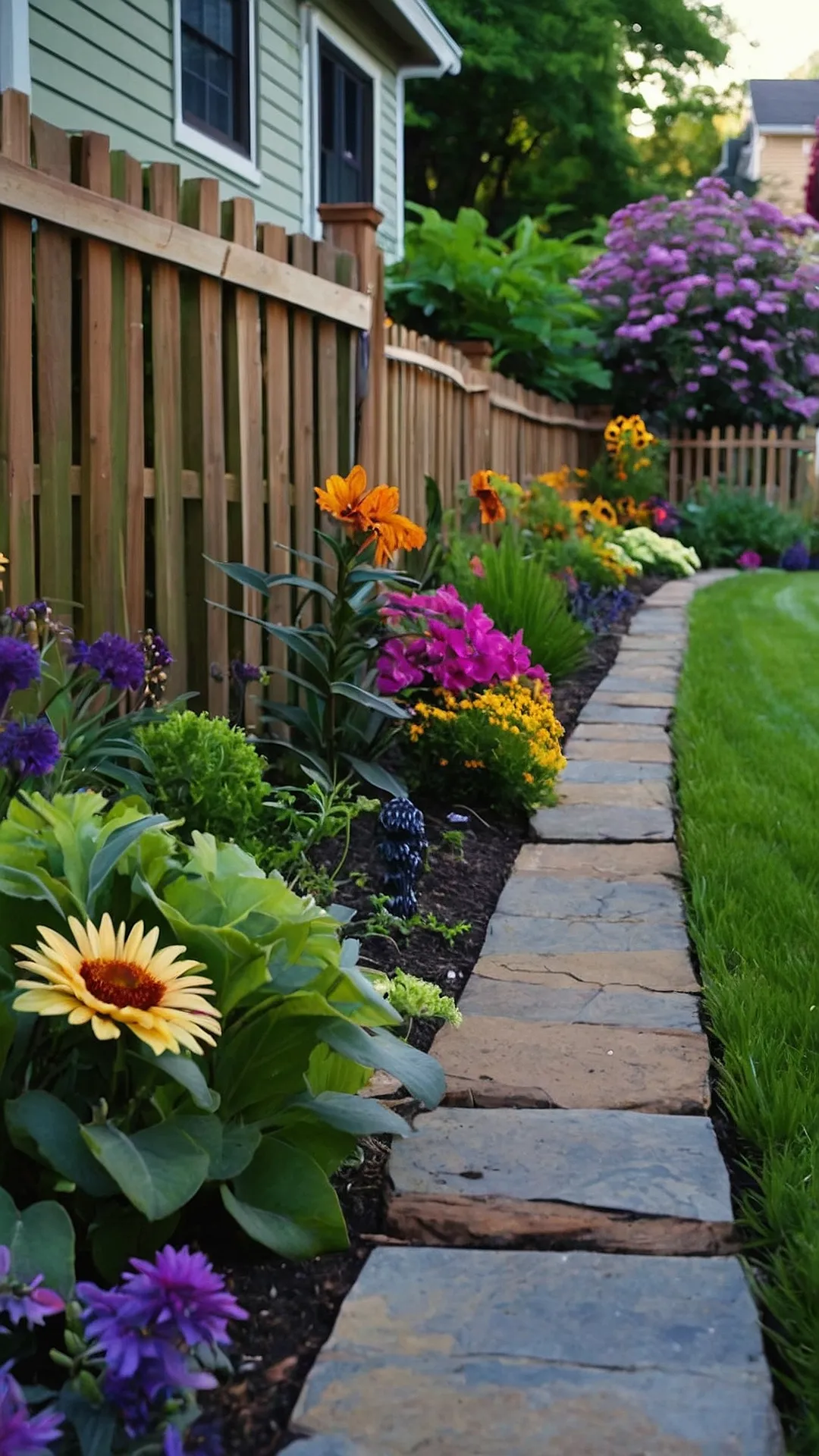 15 Creative Fence Line Landscaping Ideas for Every Backyard - Cheerful ...