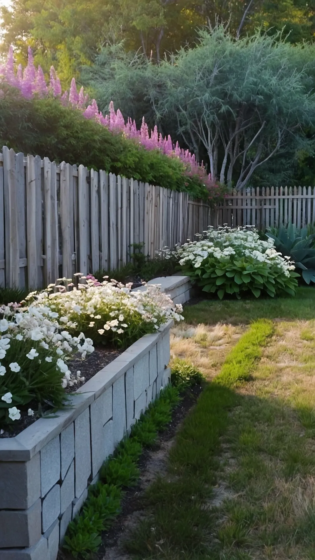 Boundary Beauty: Stunning Fence Line Landscape Designs