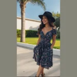 Feeling Blue: 15 Fabulous Floral Frock Outfit Ideas