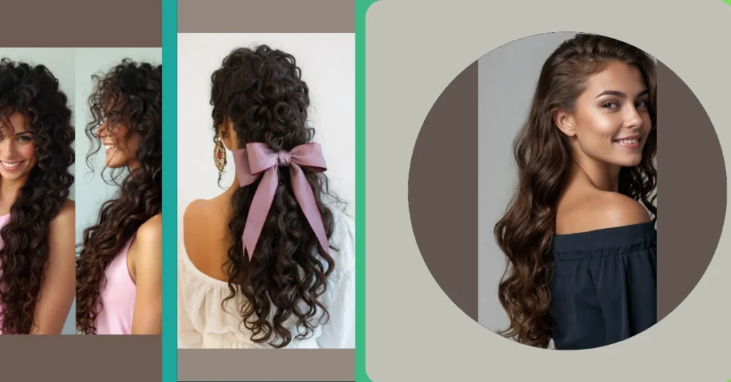 Wedding-Ready and Cute: 15 Long Curly Hairstyles Ideas