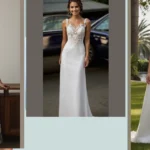 Classy Elegance: 17 Ethereal Sheath Silhouette Wedding Dresses for the Urban Bride