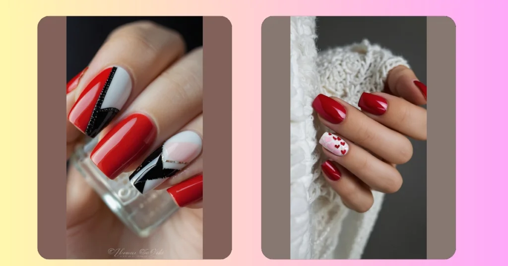Love at First Manicure: 18 Red Nail Designs for Valentine’s 2024**  
**