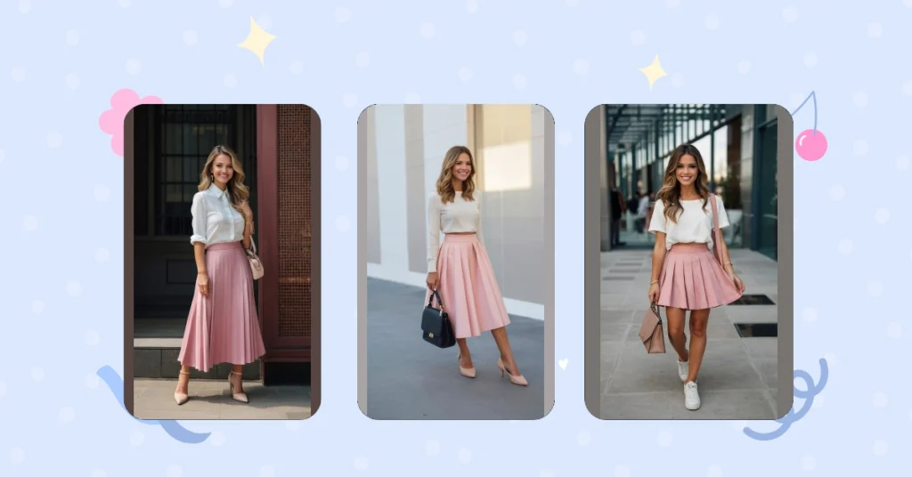 Fashionably Pink: 17 Skirt Outfit Ideas You’ll Adore