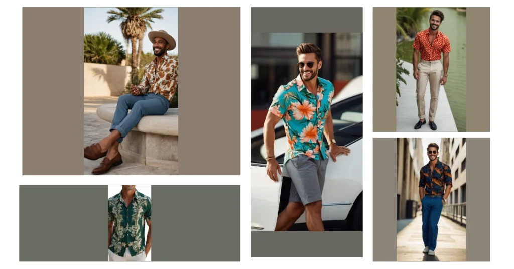 Make a Statement: Men’s Bold Print Shirt Outfit Inspirations