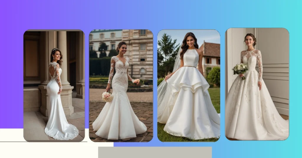 Long Bridal Gown Wedding Party Dress main image 1